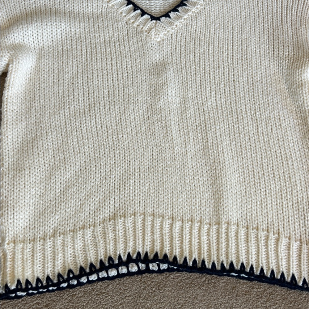 NWT Altar’d state cream knitted thick heavy sweater - Picture 3 of 4